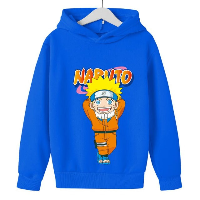 Sweat Enfant Logo Naruto bleu