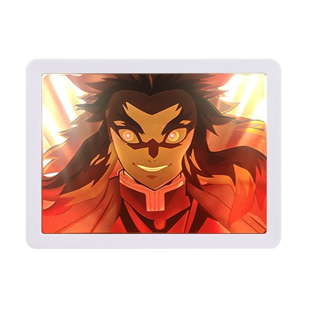 Tableau Cadre Lumineux Demon Slayer Kyojuro Rengoku