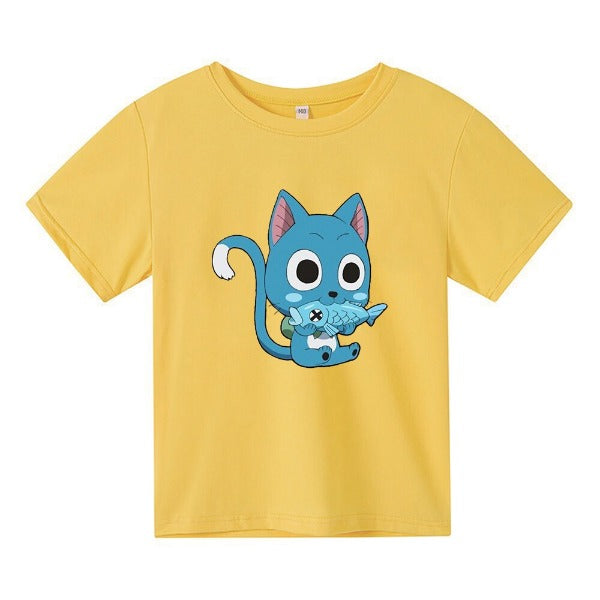 T-shirt Enfant Happy Fairy Tail JAUNE