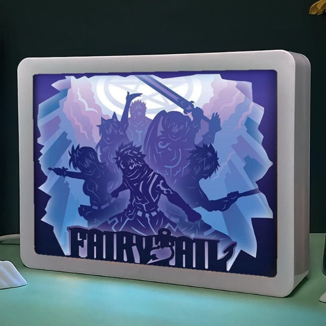 Tableau Lumineux Fairy Tail Cadre