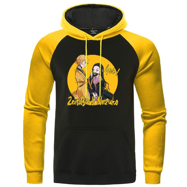 Sudadera Demon Slayer Zenitsu y Nezuko (4 colores)