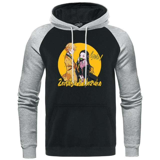 Sudadera Demon Slayer Zenitsu y Nezuko (4 colores)