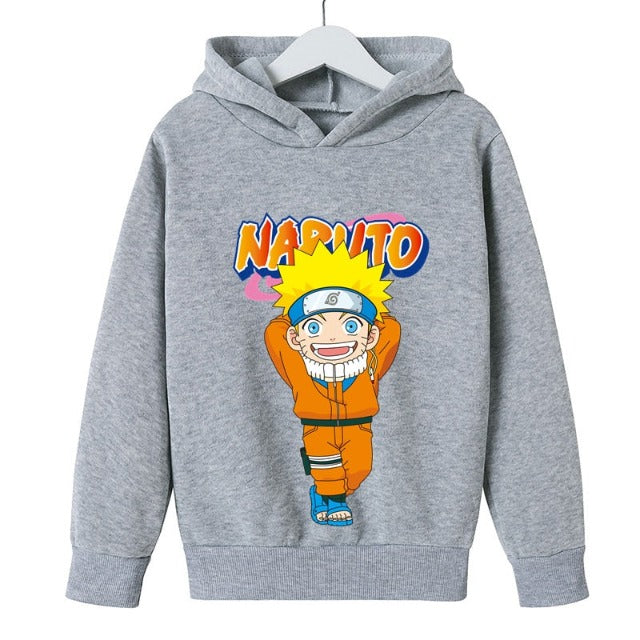 Sweat Enfant Logo Naruto gris