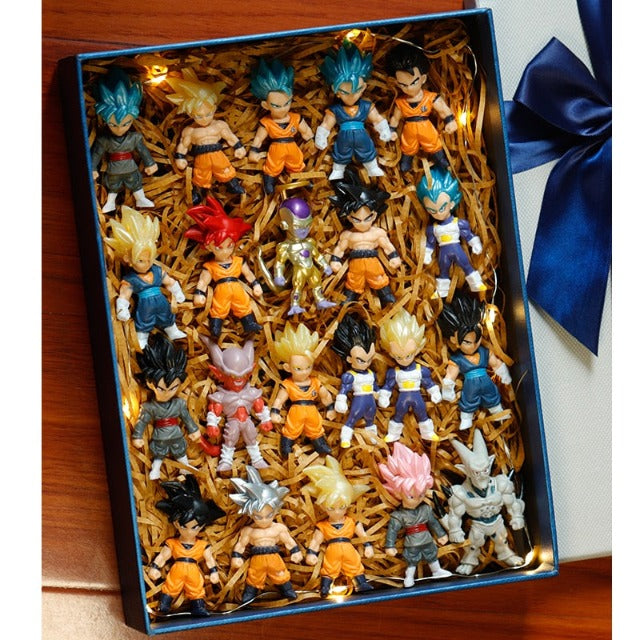 Confezione regalo con 21 personaggi Dragon Ball Super