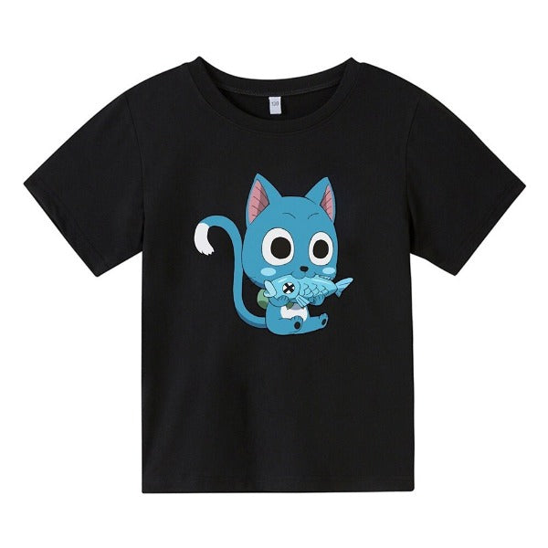 Zhedu Sweat à Capuche Oversize Fairy Tail 3D Imprimé - Pull Kawaii Harajuku Anime Pour Enfants Garçons Filles
