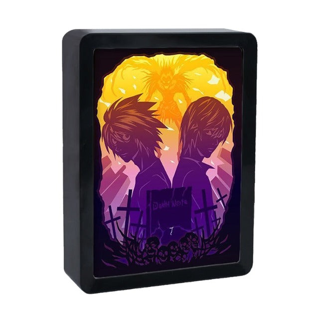 Tableau Lumineux Death Note Cadre