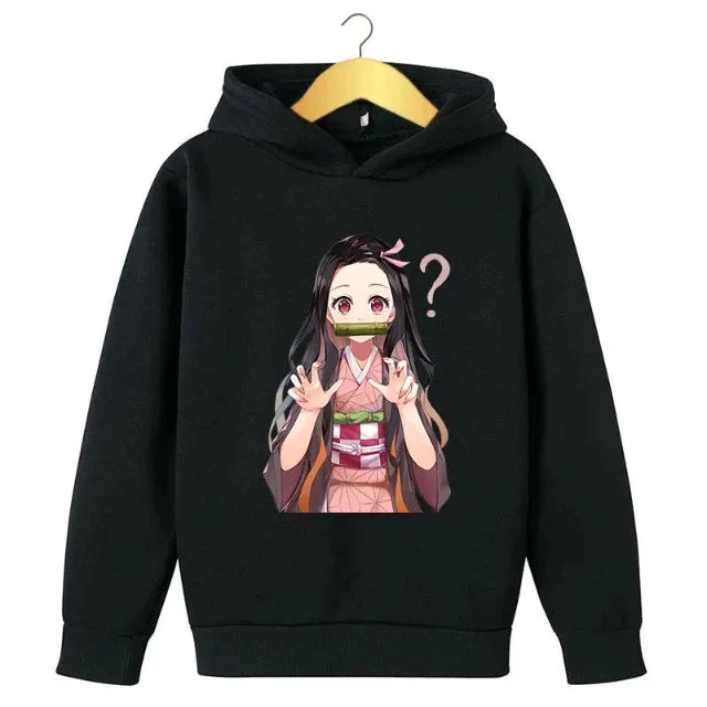 Sweat pour Enfant Demon Slayer Nezuko noir