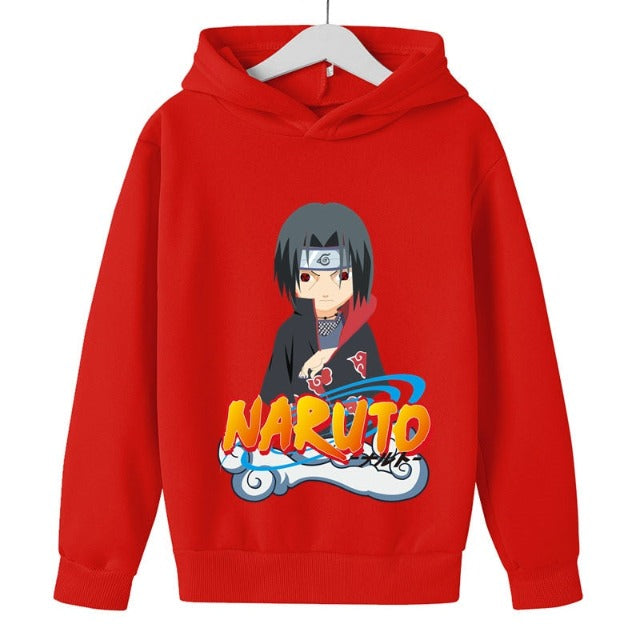 Sweat Enfant Naruto Itachi Uchiha rouge