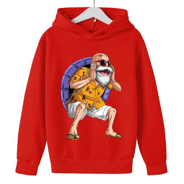 Sweat Enfant Dragon Ball Pull Tortue Géniale ROUGE