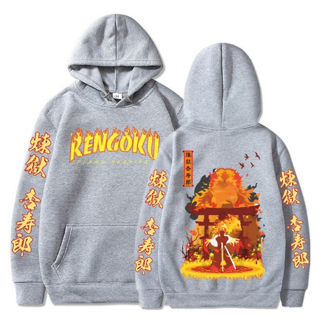 Pull Rengoku Demon Slayer gris