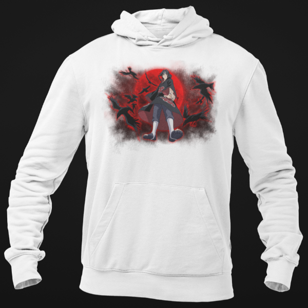 Sweat À Capuche Itachi Uchiha blanc