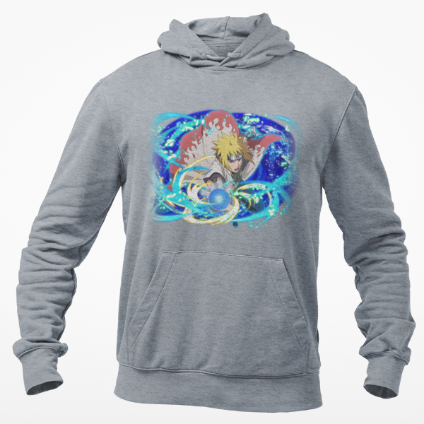 Sweat À Capuche Minato Namikaze gris
