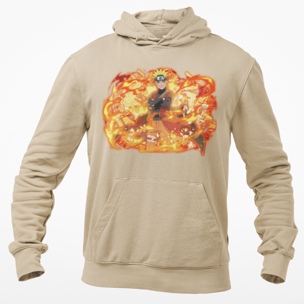 Sweat À Capuche Naruto Sage Mode beige