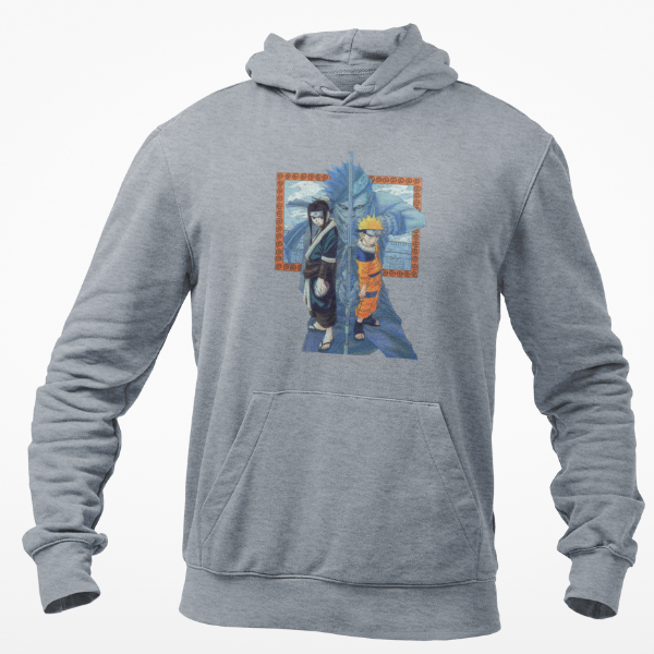 Sweat À Capuche Naruto Zabuza Haku gris