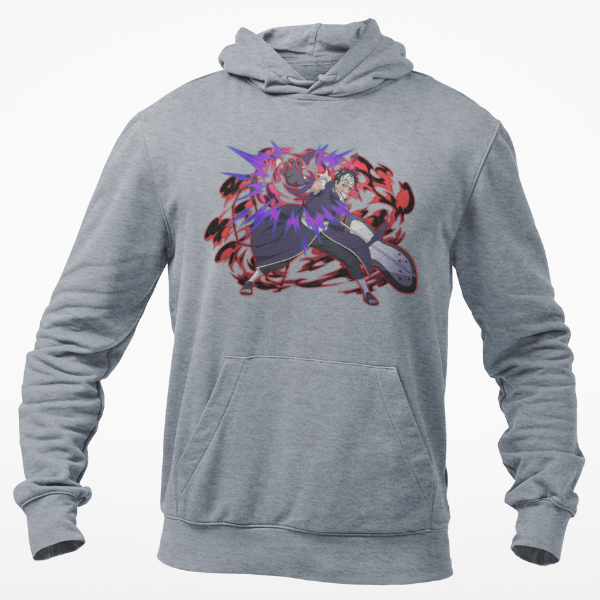 Sweat À Capuche Tobi Uchiha gris