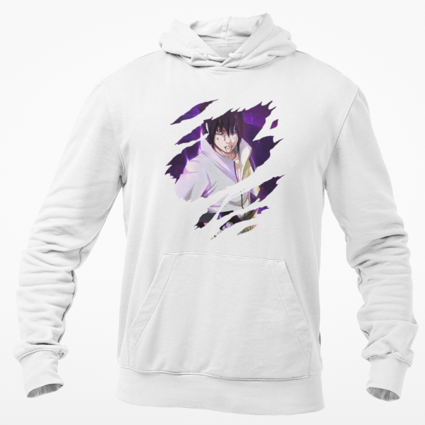 Sweat Sasuke Uchiha blanc