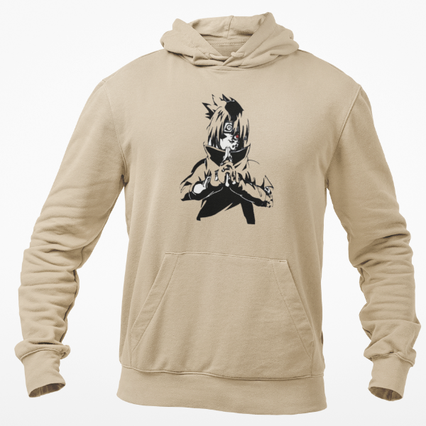 Sweatshirt Sasuke Uchiha Marque Maudite beige