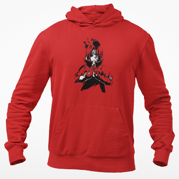 Sweatshirt Sasuke Uchiha Marque Maudite rouge