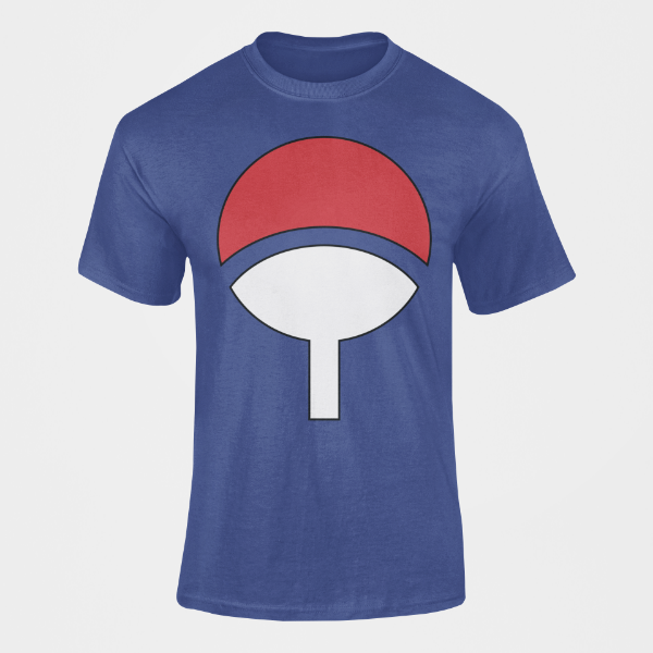 T-Shirt Clan Uchiha de Konoha bleu