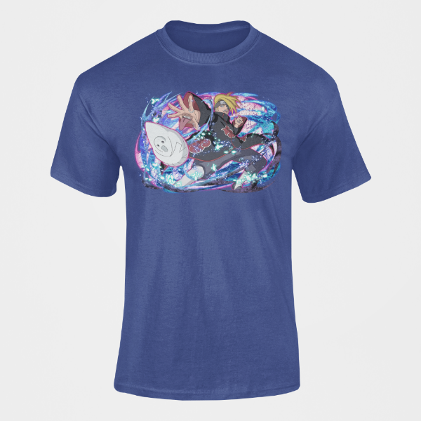 T-Shirt Deidara Naruto bleu