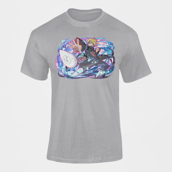 T-Shirt Deidara Naruto gris