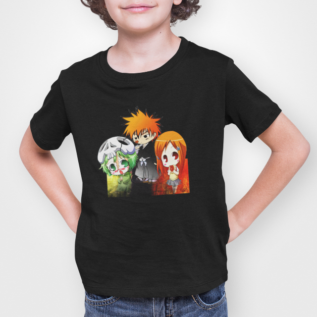 T-Shirt Enfant Bleach Ichigo & Friends noir