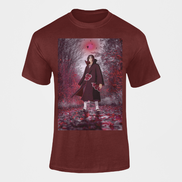 T-Shirt Itachi Akatsuki bordeaux