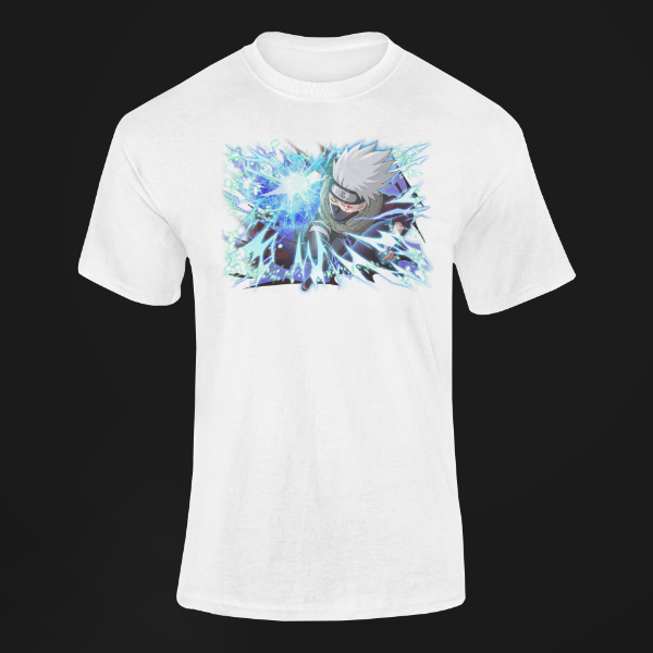 T-Shirt Kakashi Shidori blanc
