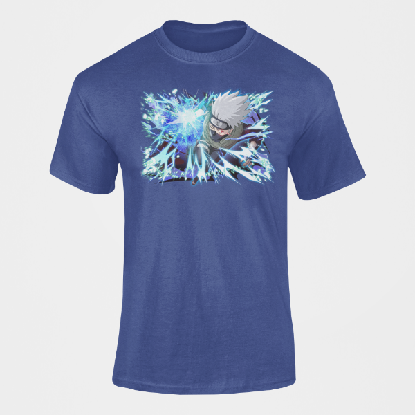 T-Shirt Kakashi Shidori bleu