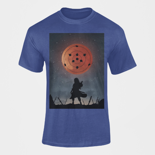 T-Shirt Madara Sharingan bleu