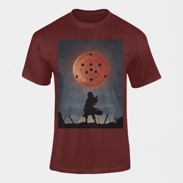 T-Shirt Madara Sharingan bordeaux
