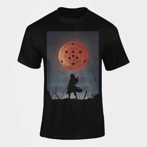 T-Shirt Madara Sharingan noir