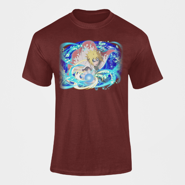 T-Shirt Minato Namikaze bordeaux