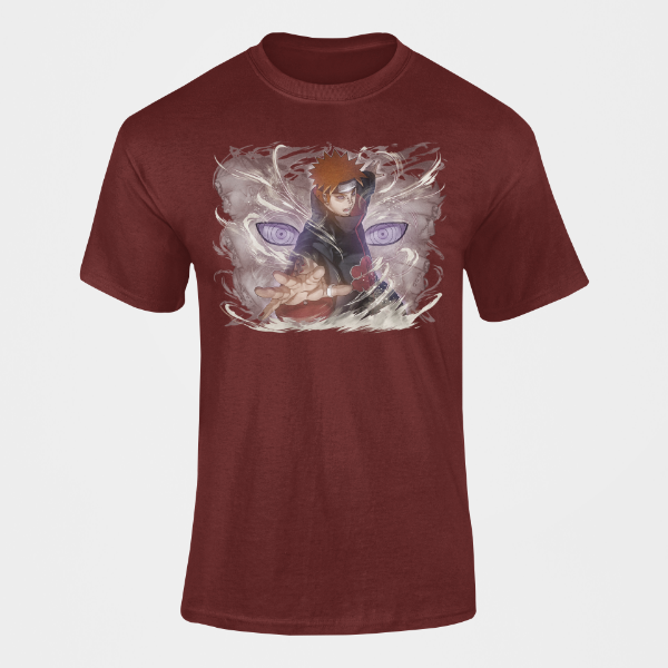 T-Shirt Pain Naruto bordeaux