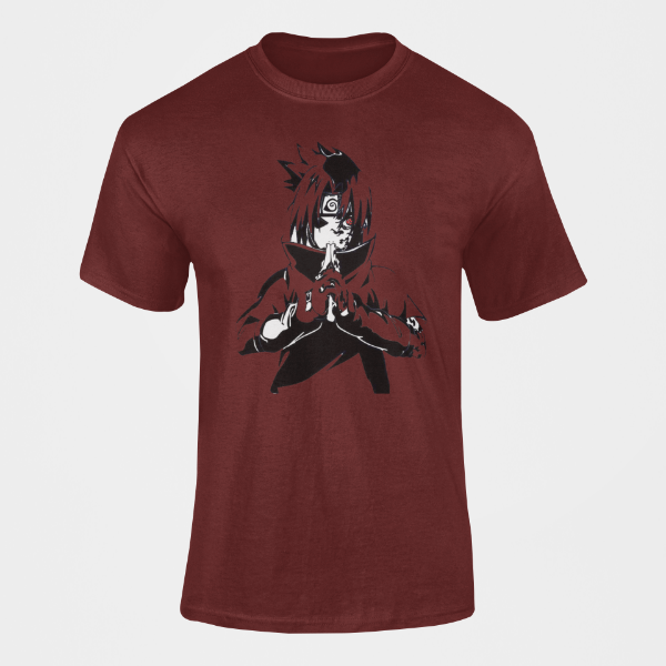 T-Shirt Sasuke Marque Maudite bordeaux