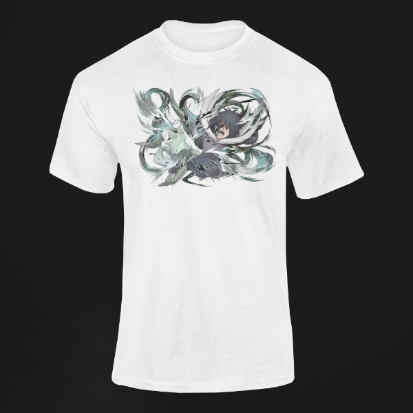 T-Shirt Sasuke Uchiha Shidori blanc