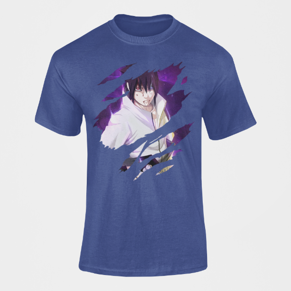 T-Shirt Sasuke Uchiha bleu