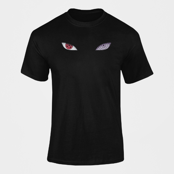 T-Shirt Sharingan Rinnegan noir