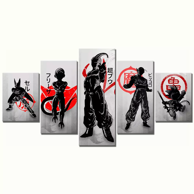 Tableau Personnages Dragon Ball Cadre Toile