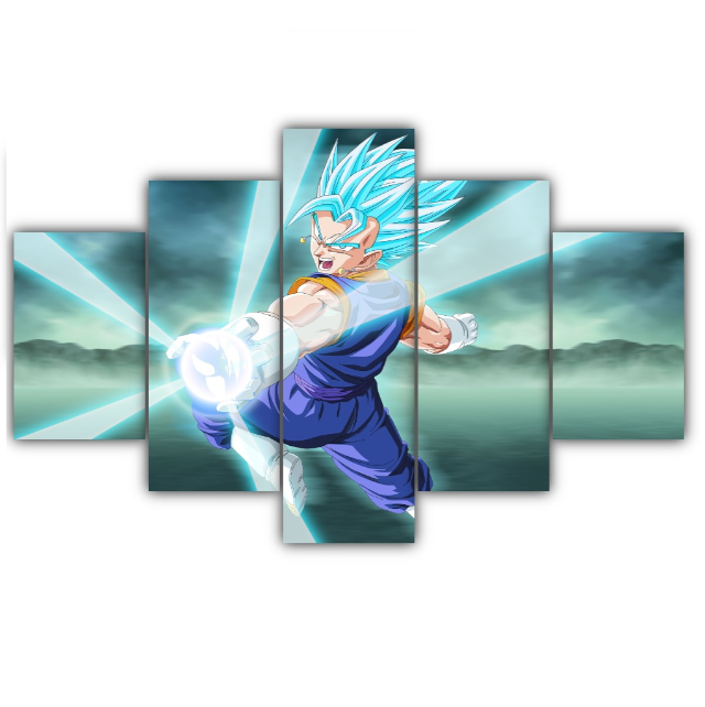 Tableau Vegeto Blue Dragon Ball Cadre Toile