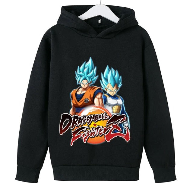 Sweat Enfant Dragon Ball Super Goku Vegeta NOIR