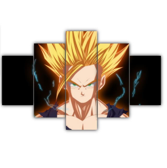 Tableau Gohan SSJ2 Dragon Ball Cadre Toile