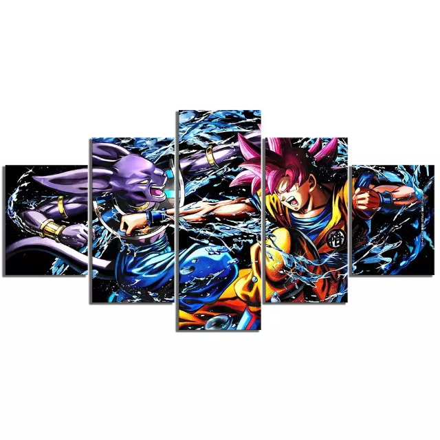 Goku vs Beerus Dragon Ball Super Frame Canvas Painting