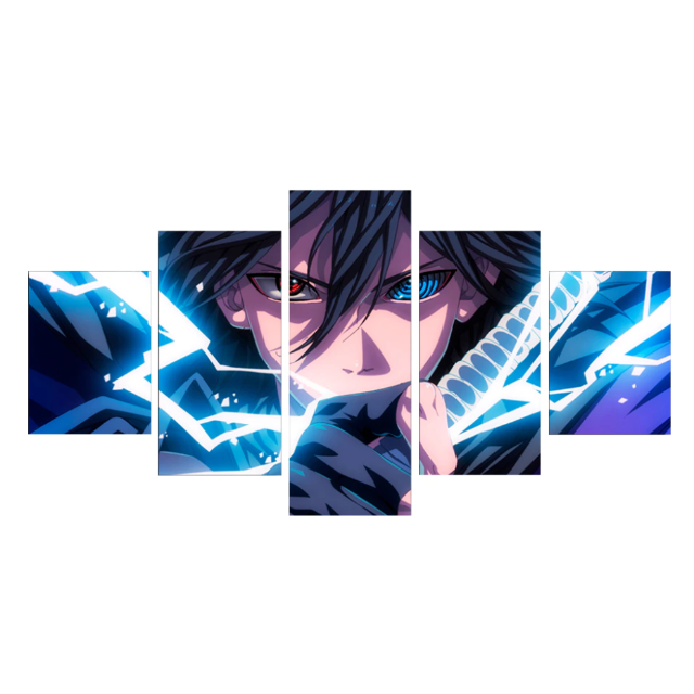 Tableau Sasuke Uchiha Deco Toile Cadre Mural Manga Naruto