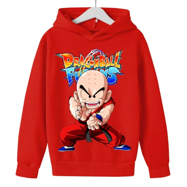 Sweat Enfant Dragon Ball Z Krilin ROUGE