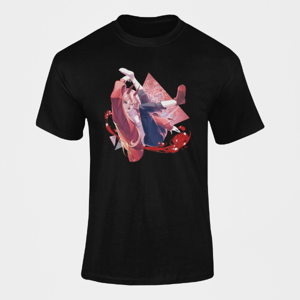 T-shirt Power Chainsaw Man noir