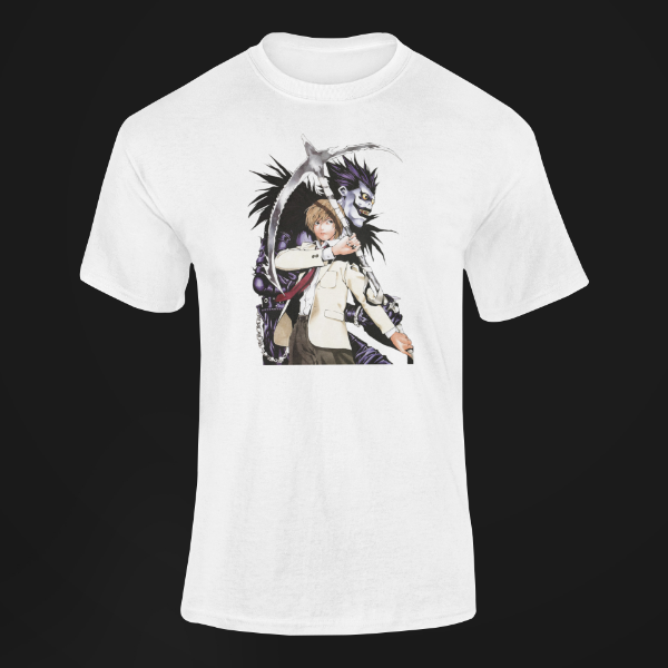 T-Shirt Light & Ryuk Manga Death Note blanc