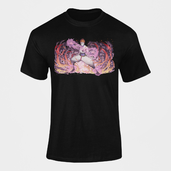 T Shirt Hisoka Pansy Gum Hunter x Hunter noir