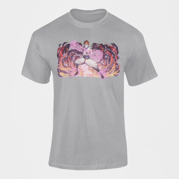 T Shirt Hisoka Pansy Gum Hunter x Hunter gris