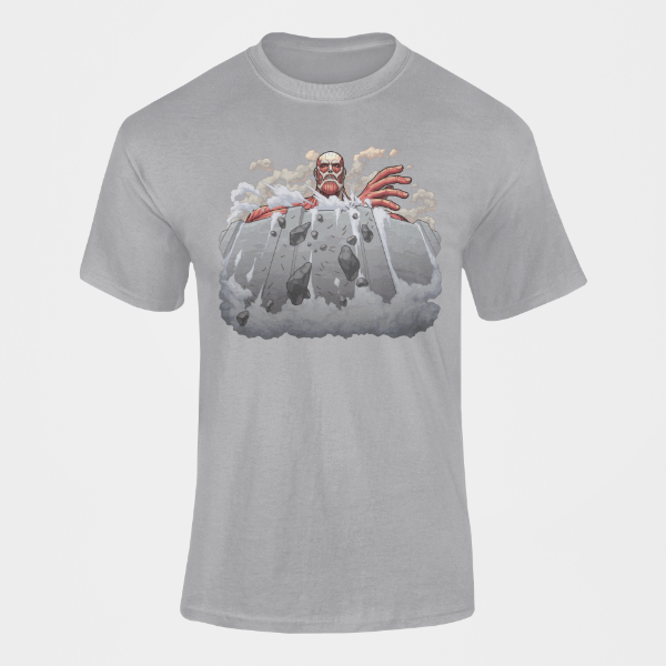 T-shirt Titan Colossal Bertolt Attaque des Titans  gris